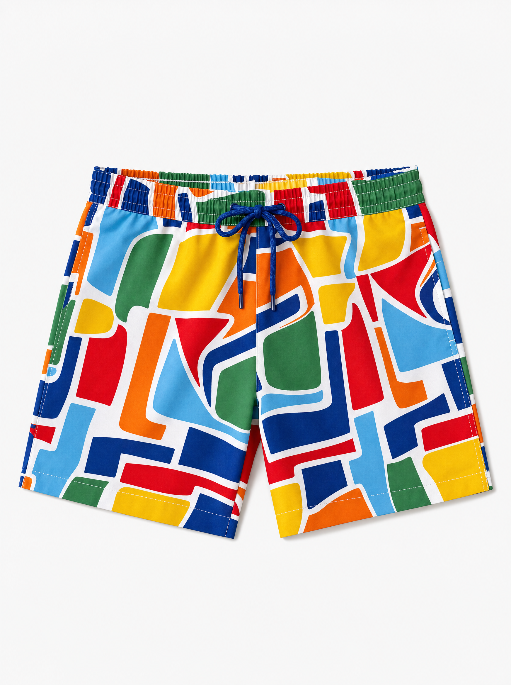 Emanuele Abstract Print Swim Shorts