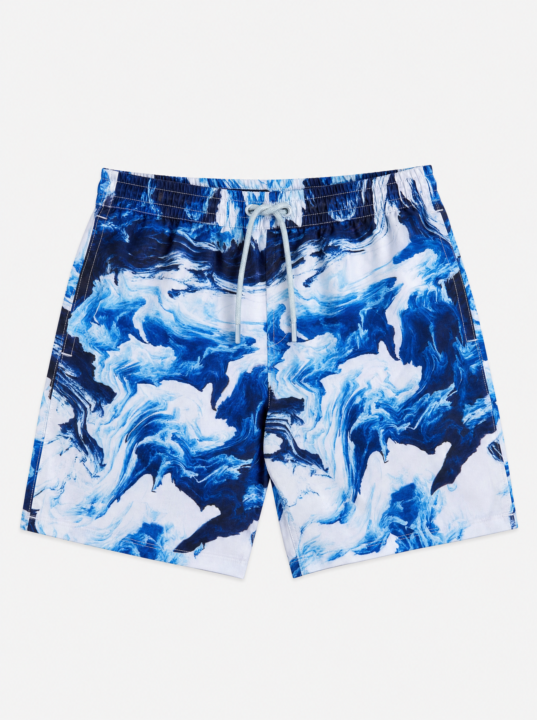 Leonardo Wave Print Swim Shorts