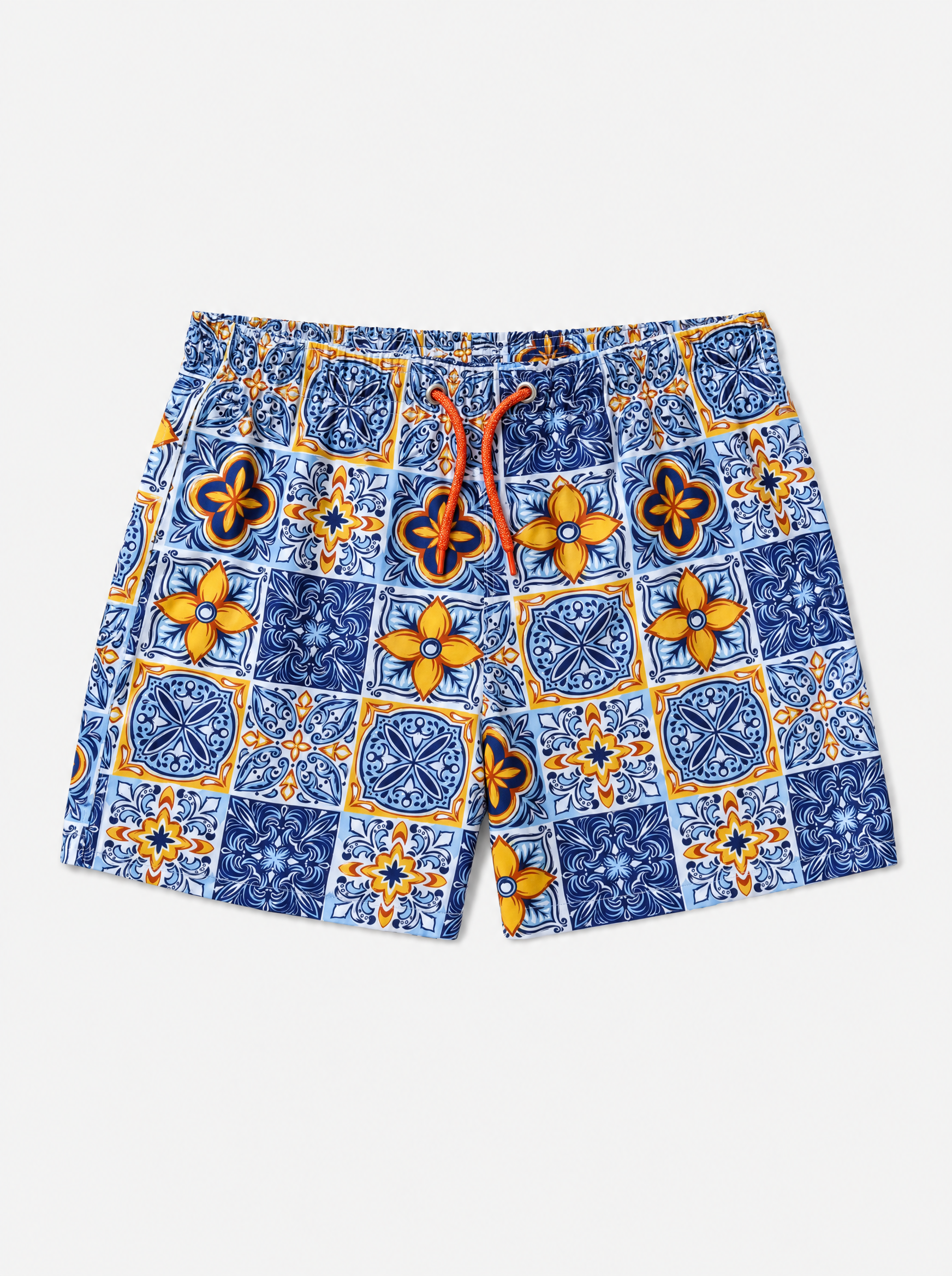 Riccardo Tile Print Swim Shorts