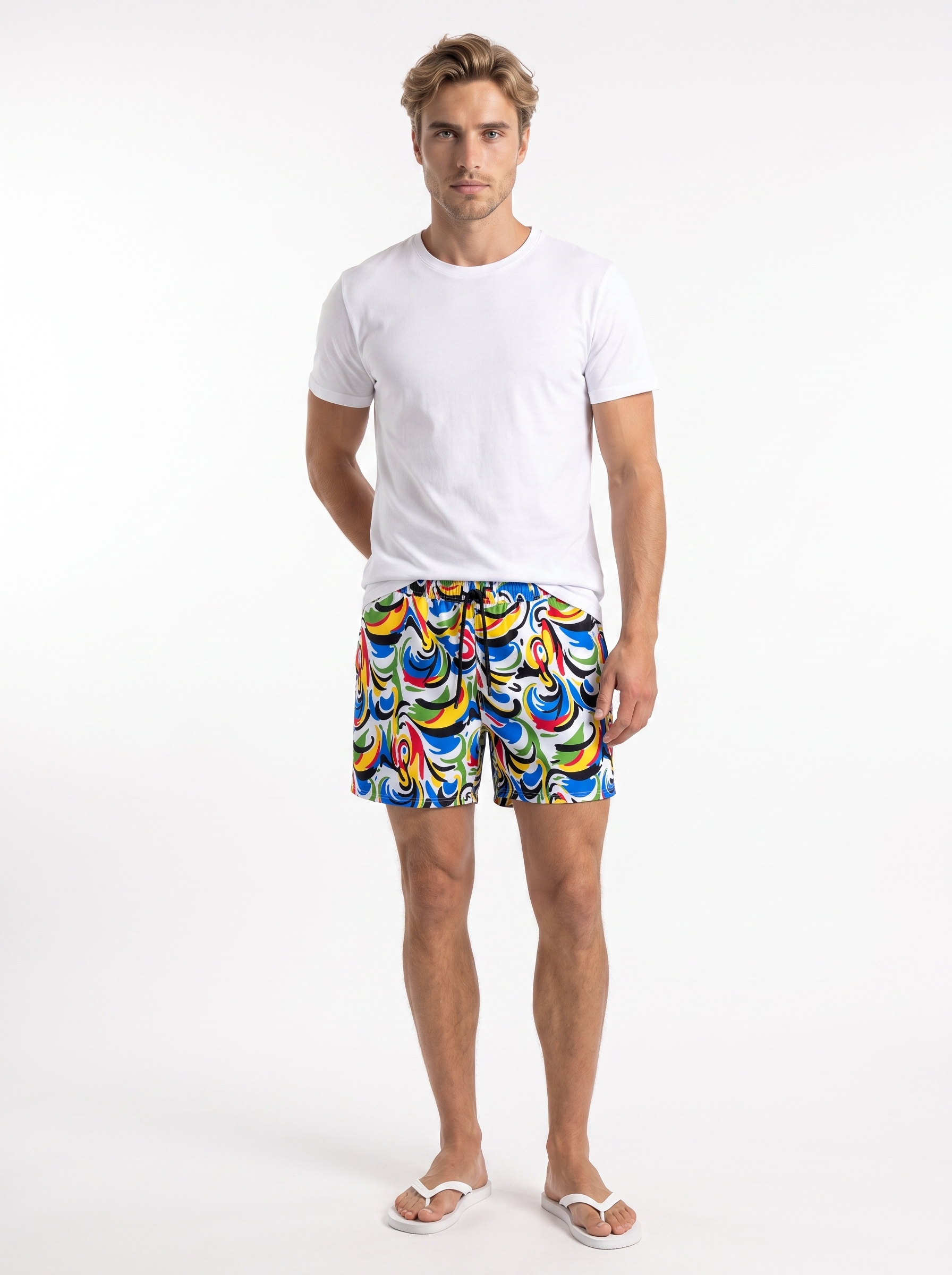 Giacomo Banana Print Swim Shorts