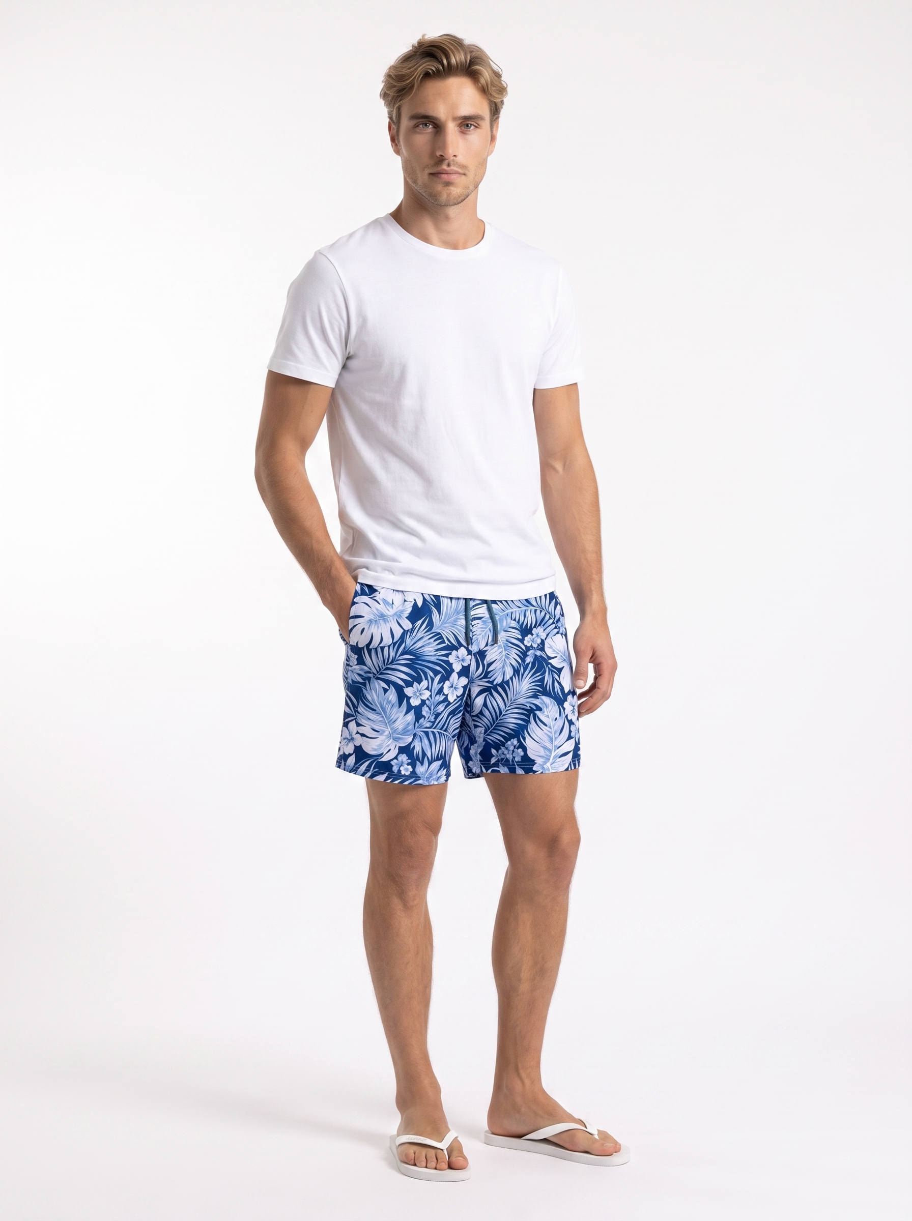 Filippo Botanical Print Swim Shorts