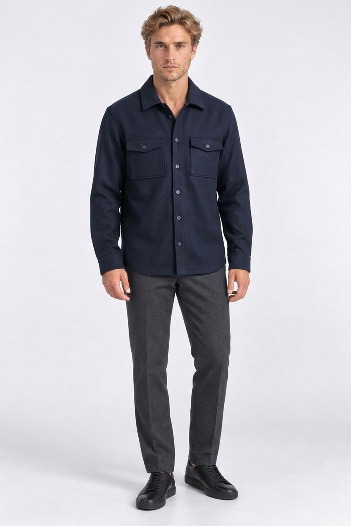 Ribas Button-Front Jacket With Pockets