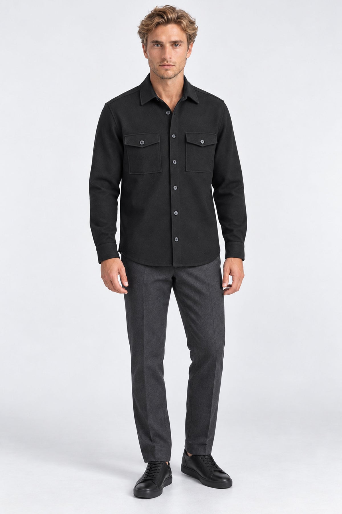 Ribas Button-Front Jacket With Pockets